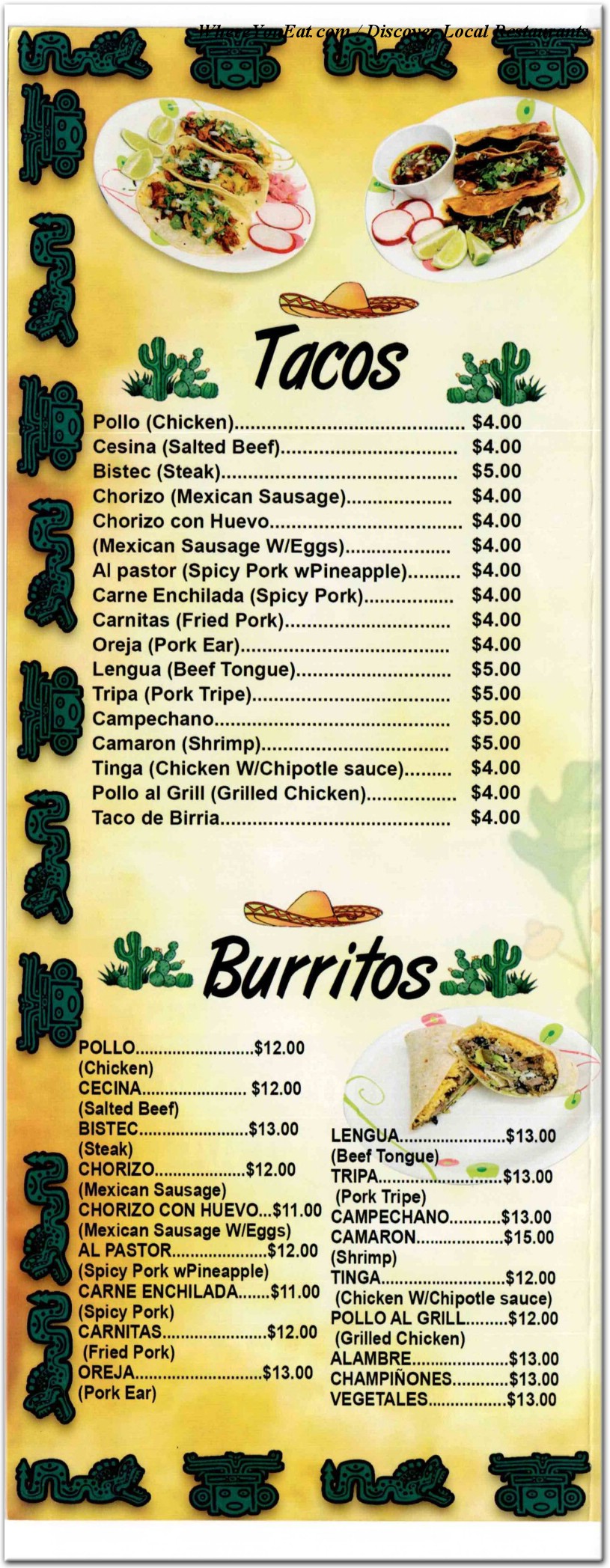 menu image