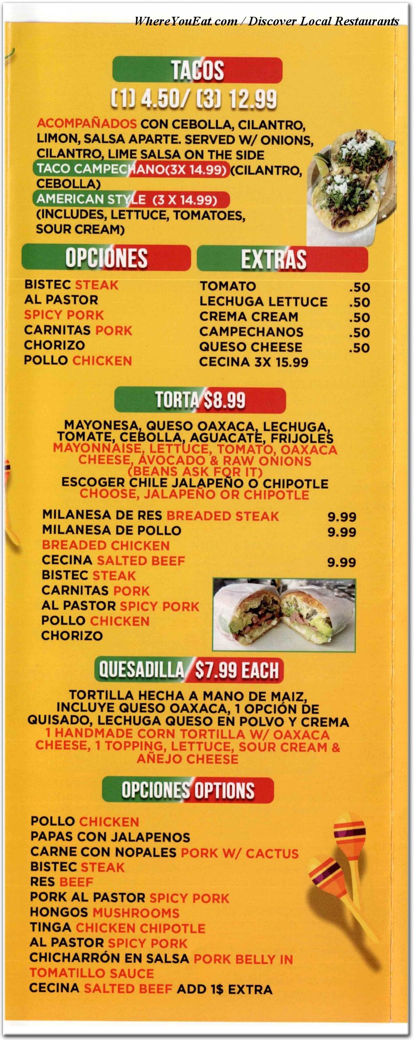 menu image