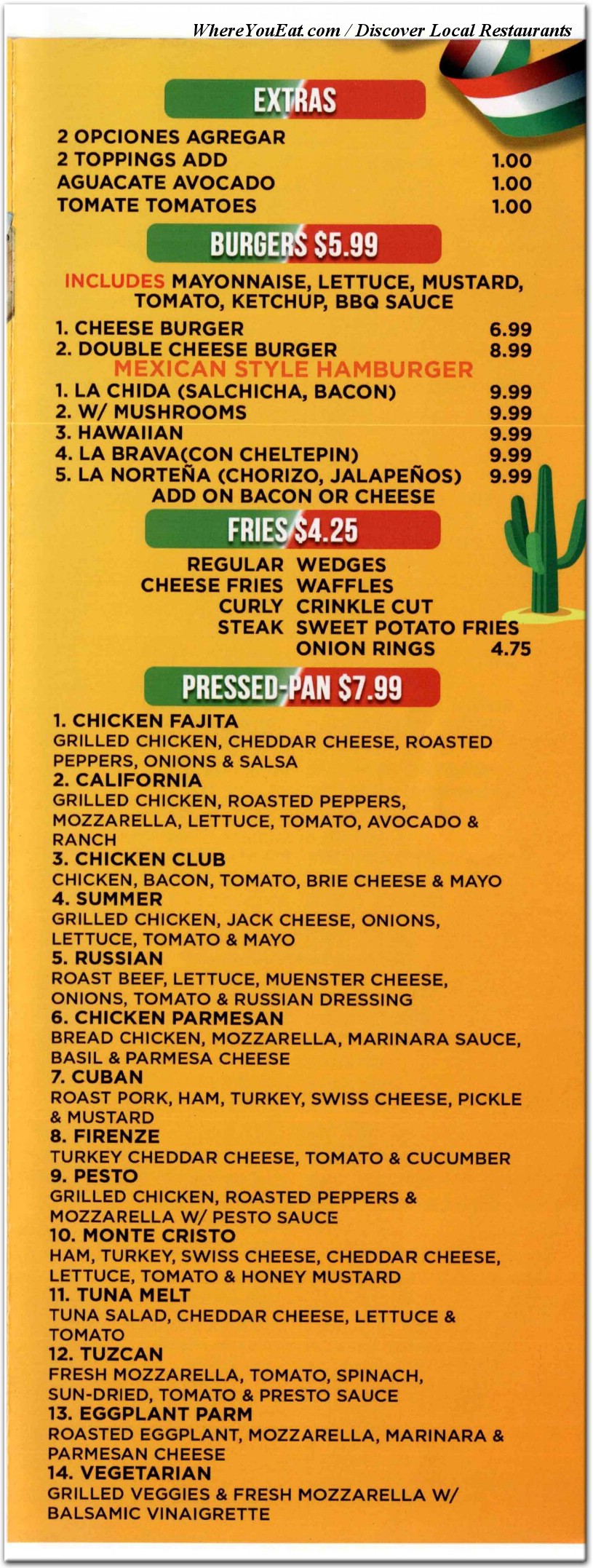 menu image