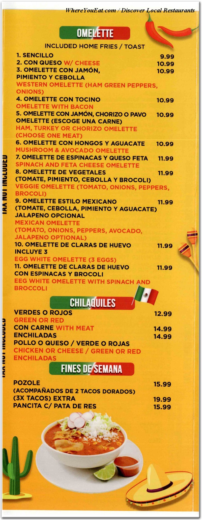 menu image