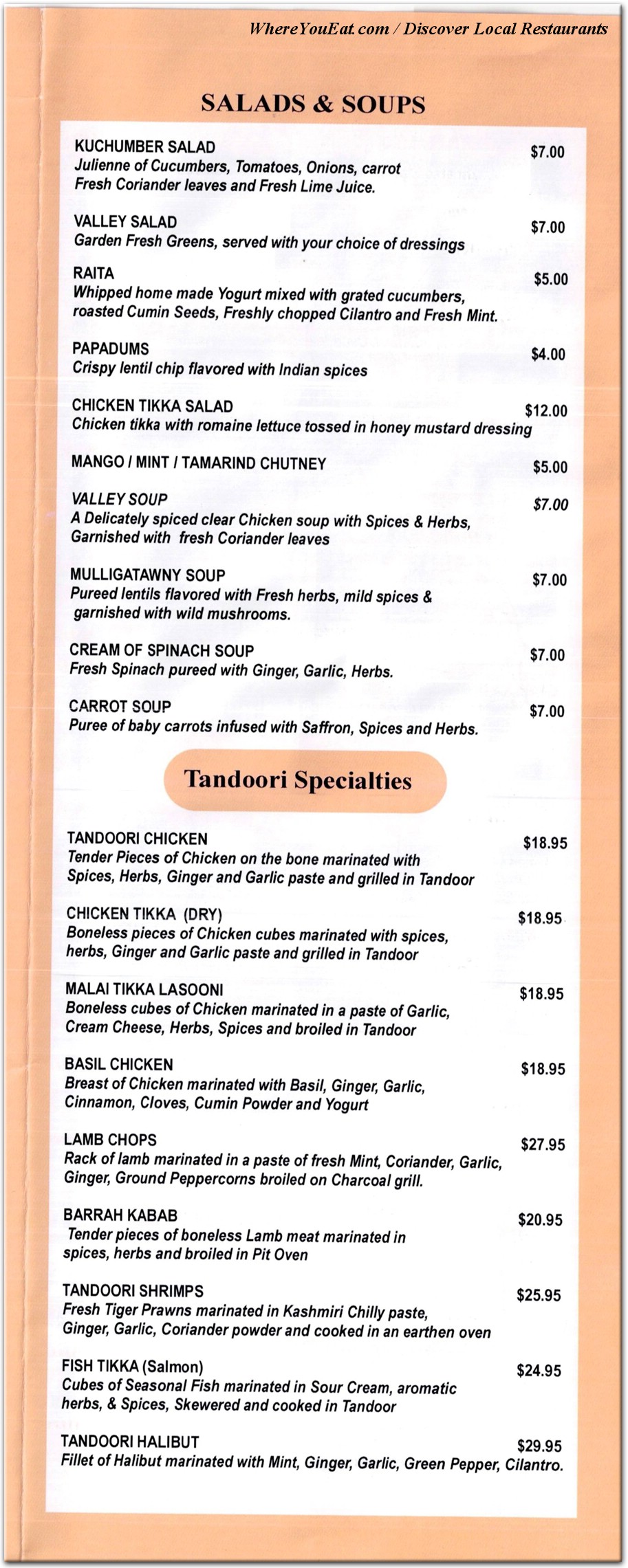 menu image