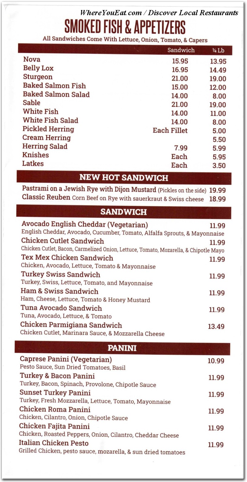 menu image