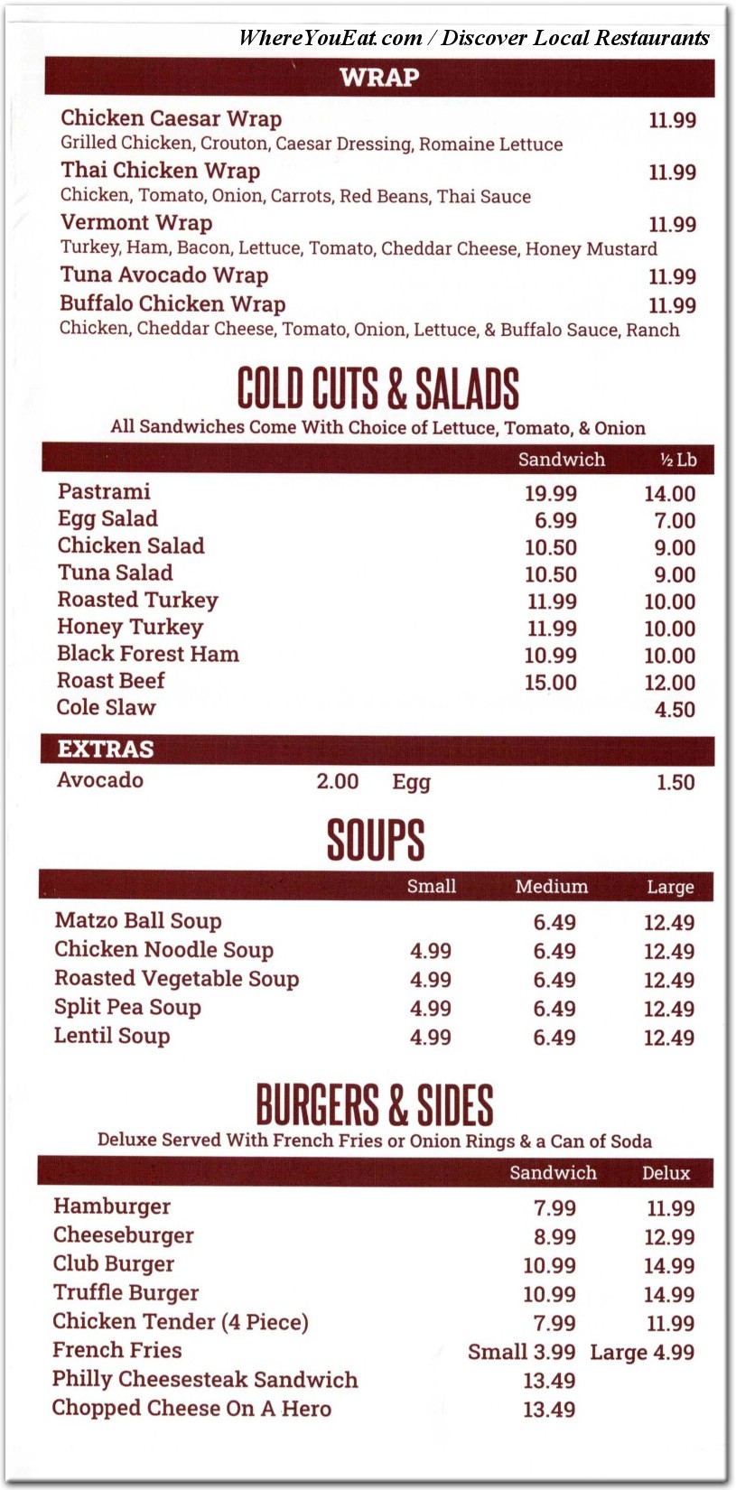 menu image