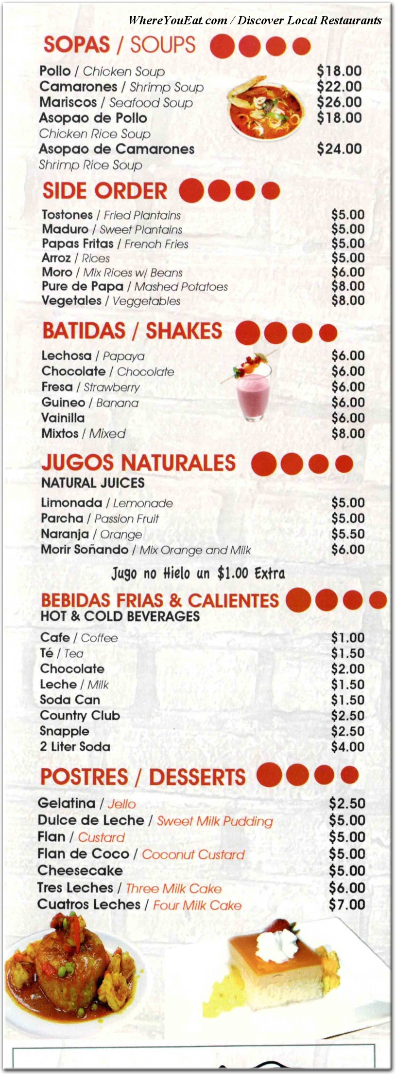 menu image