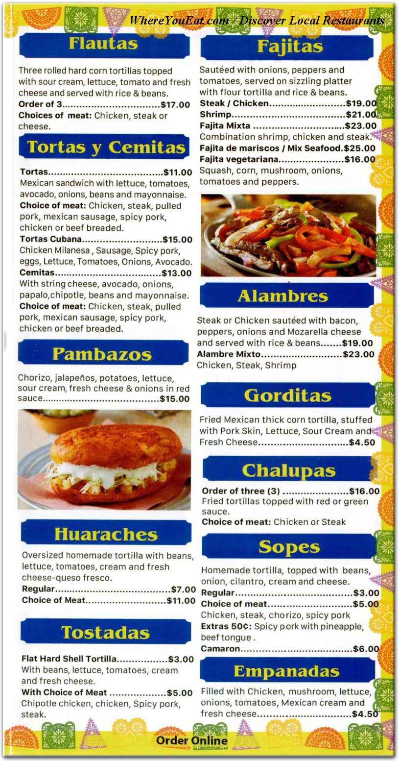 menu image