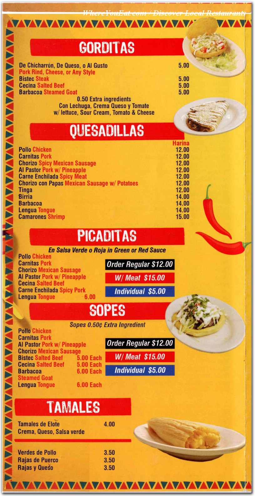 menu image