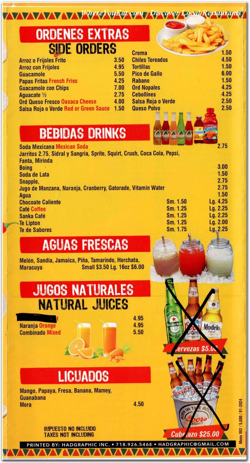 menu image