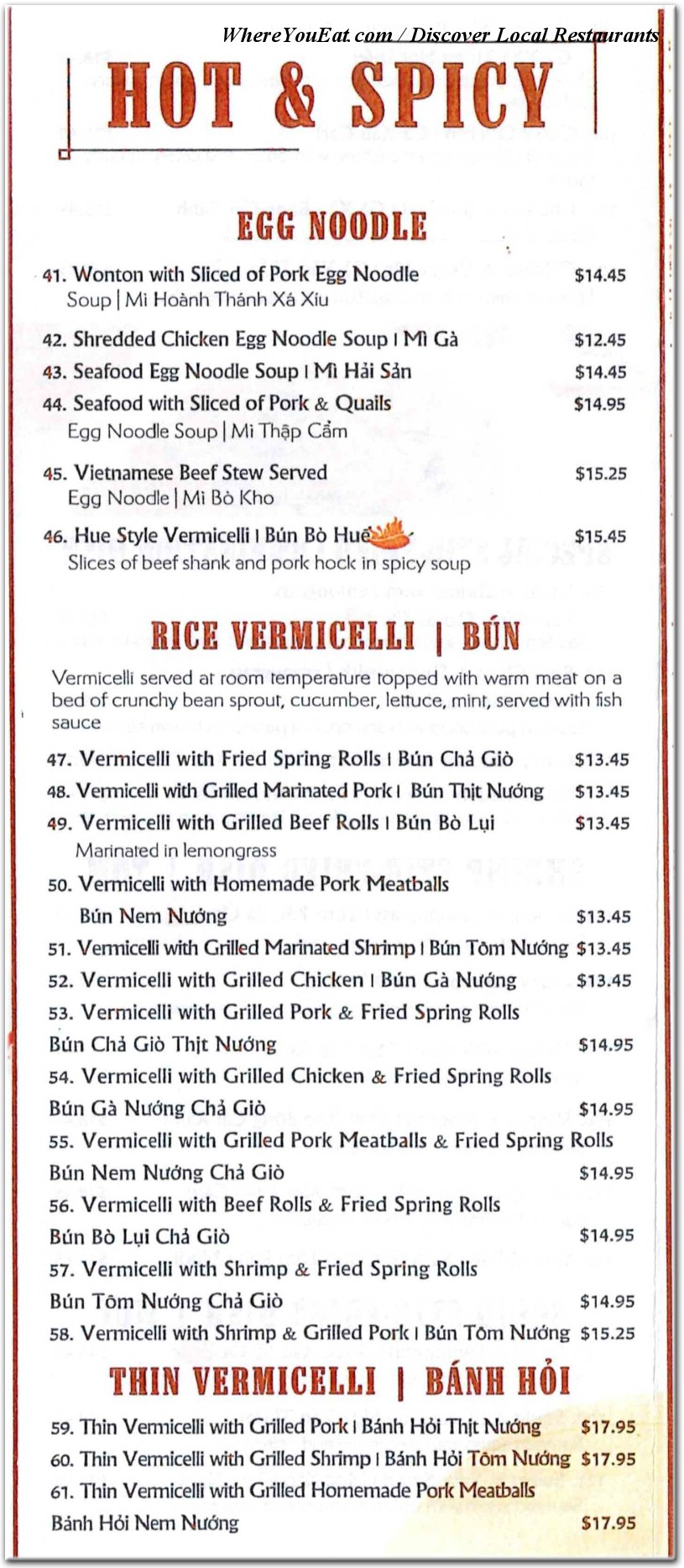 menu image