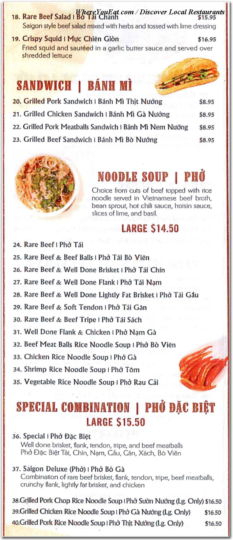 menu image