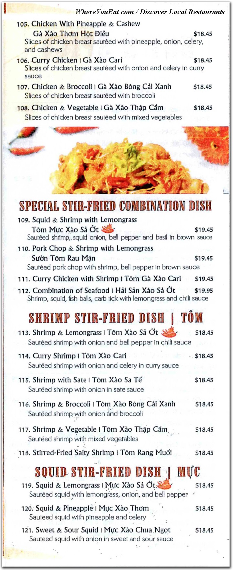 menu image