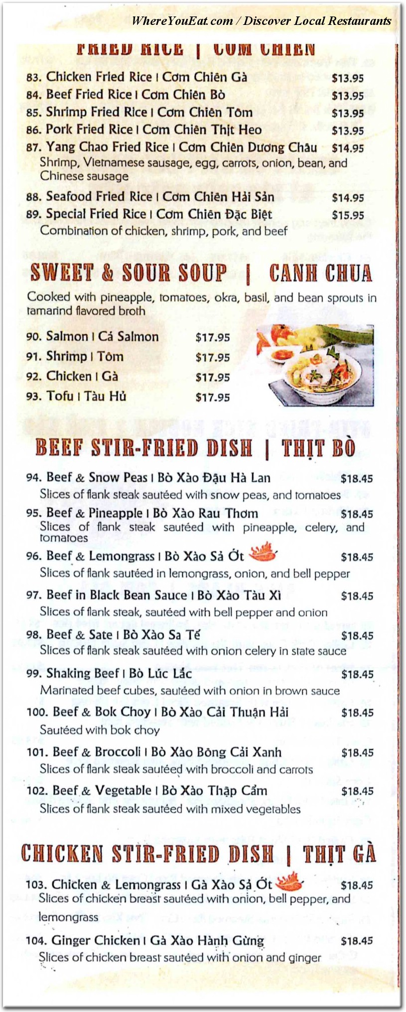 menu image