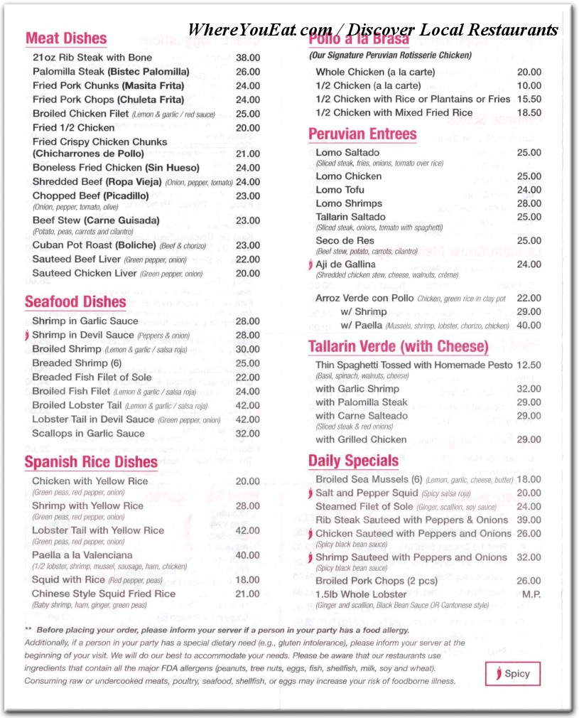 menu image