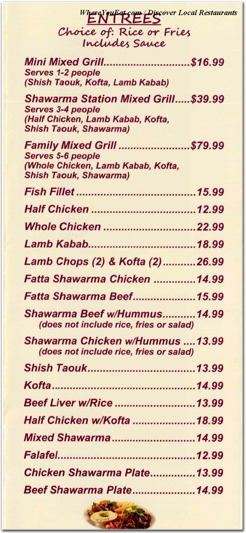 menu image