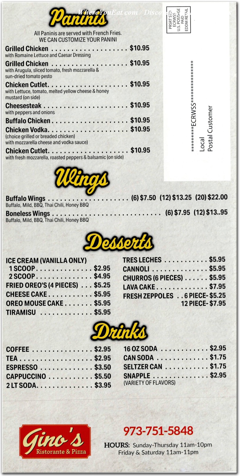 menu image