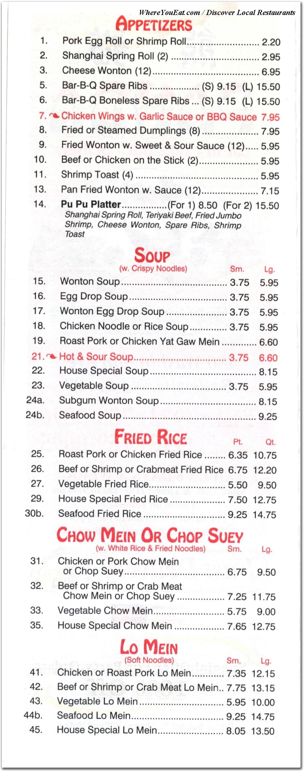 menu image