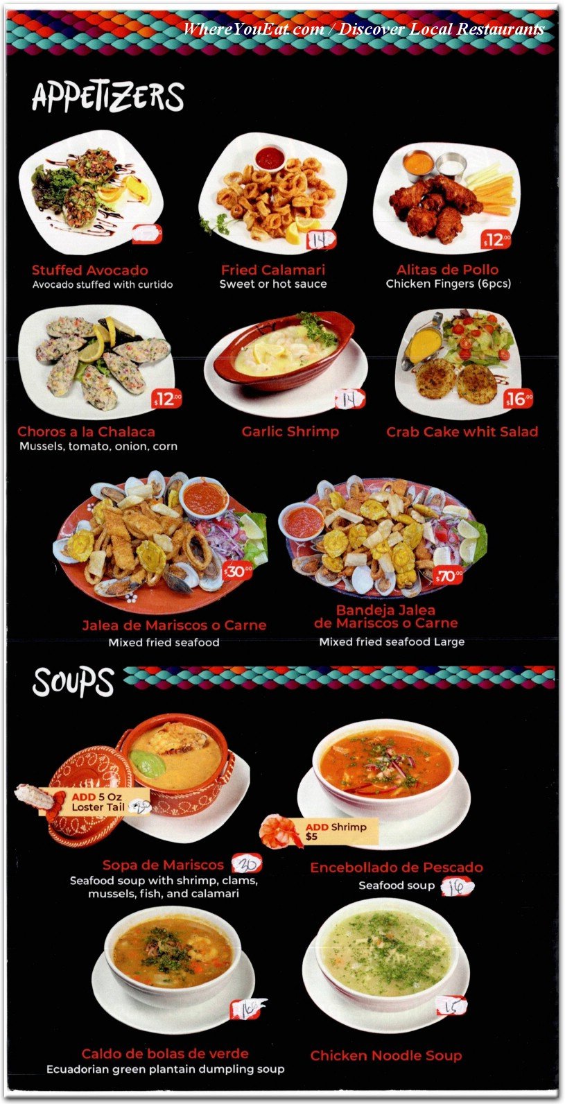 menu image