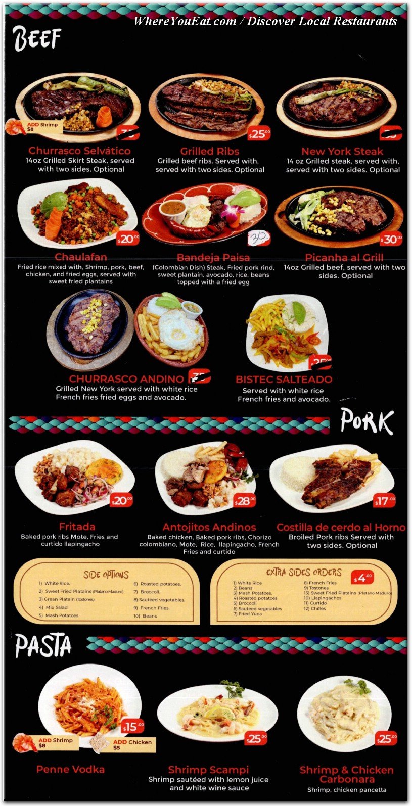 menu image