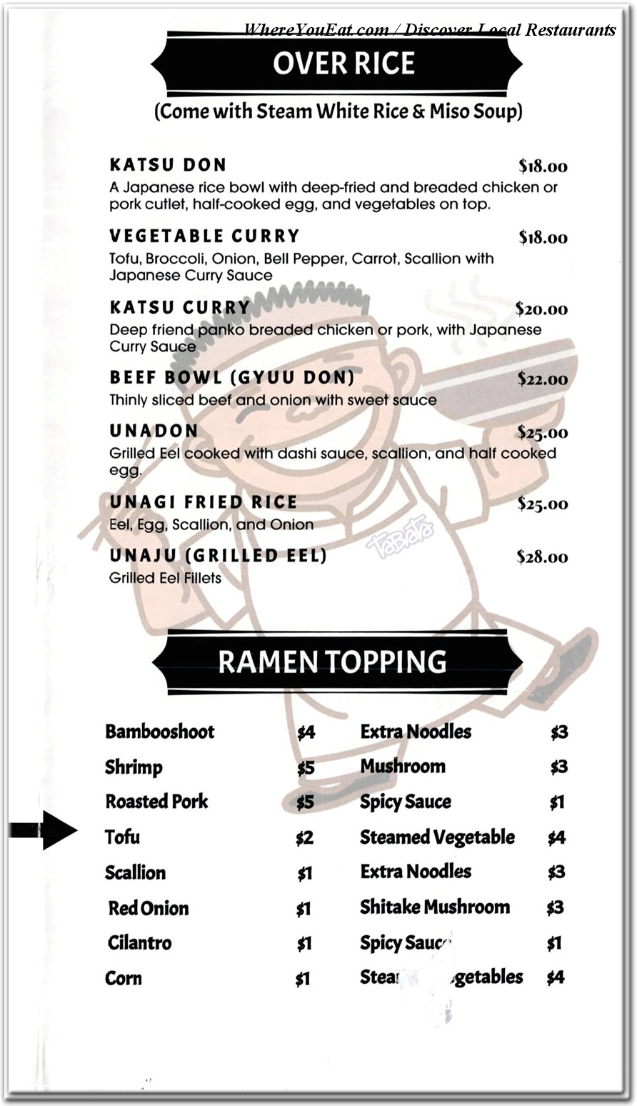 menu image
