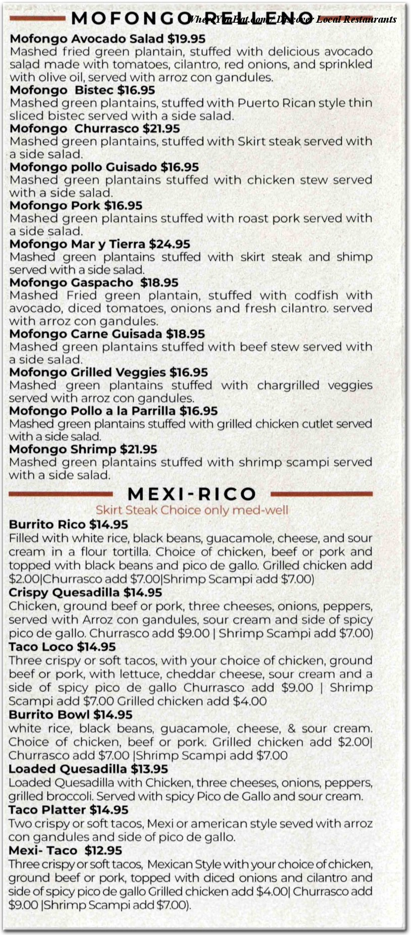 menu image