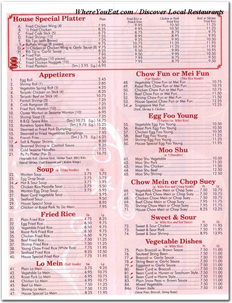 menu image