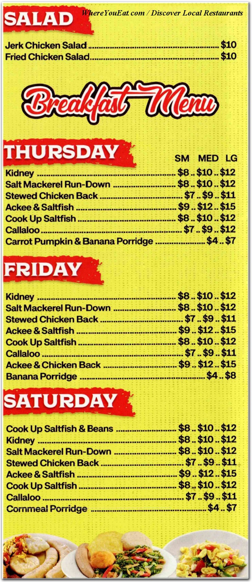 menu image