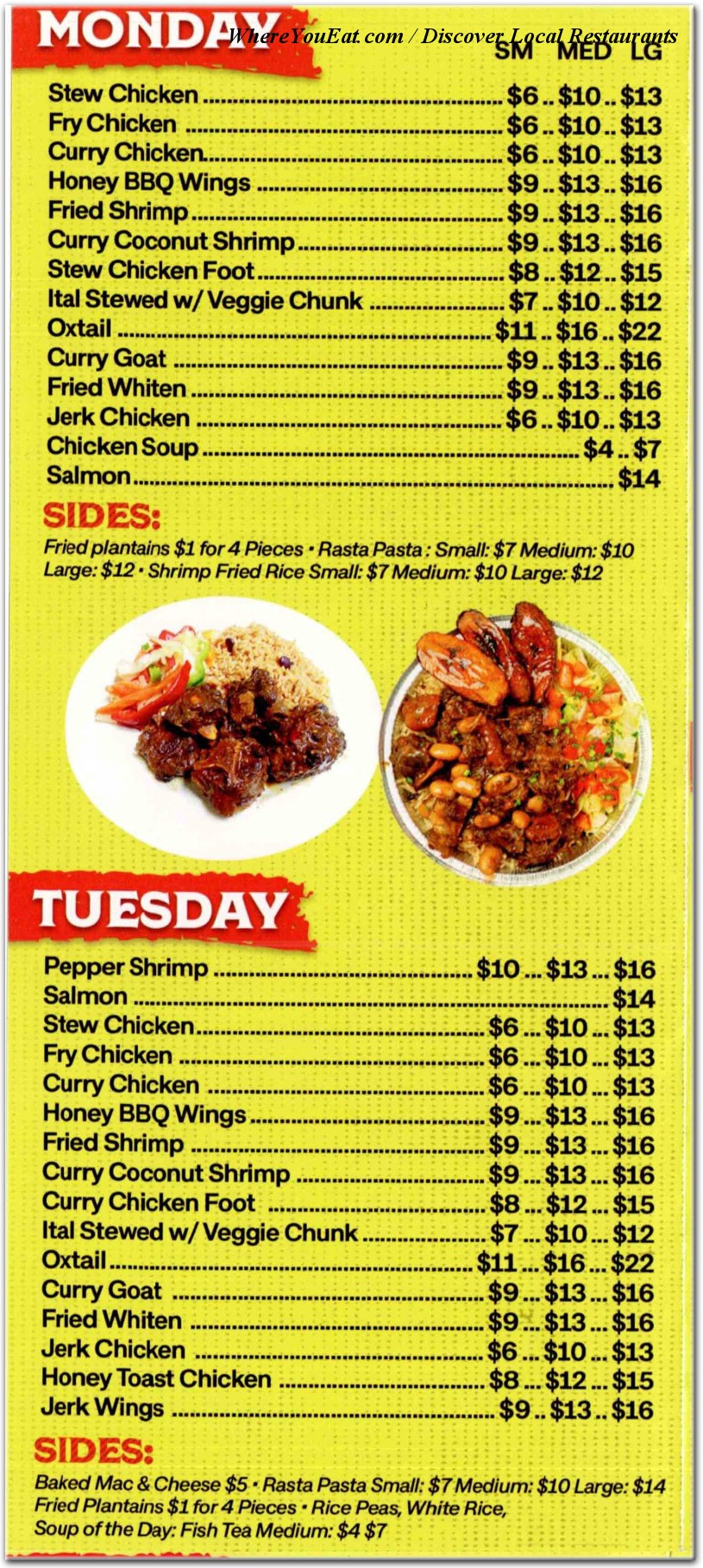 menu image