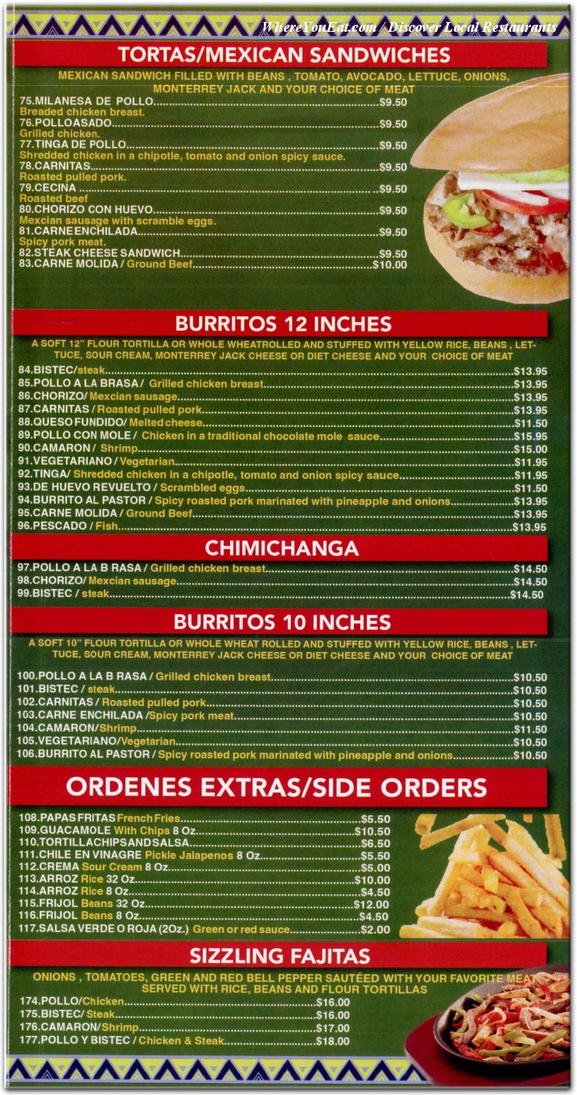 menu image