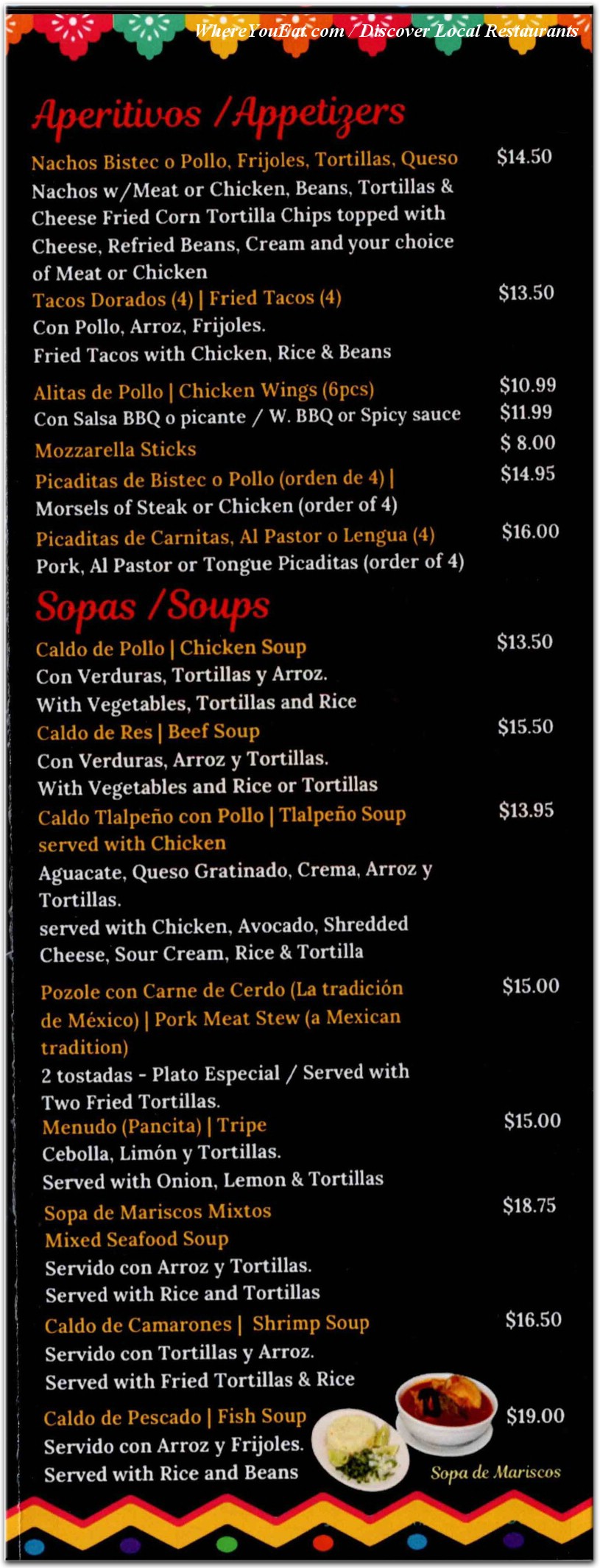 menu image