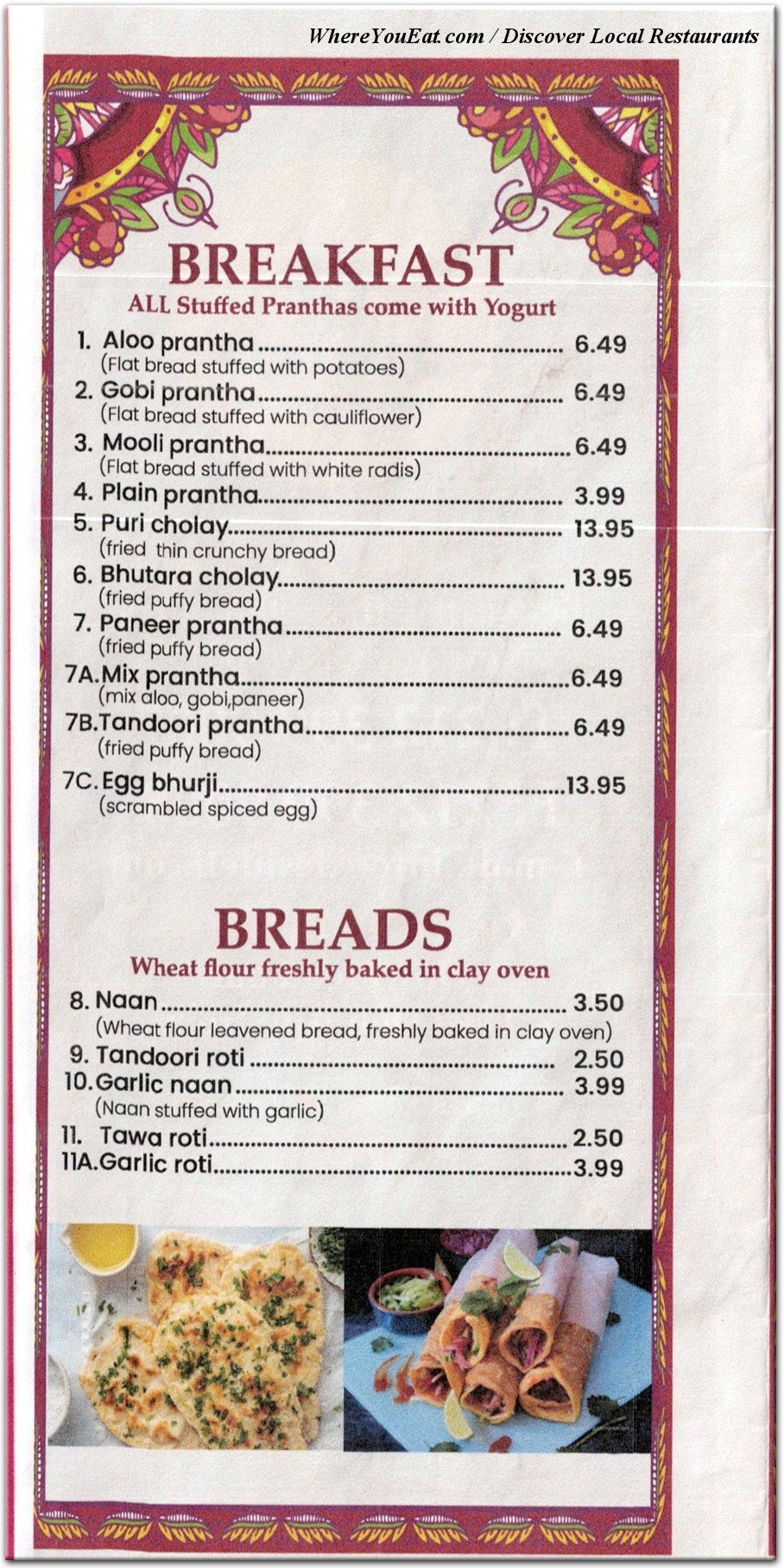 menu image