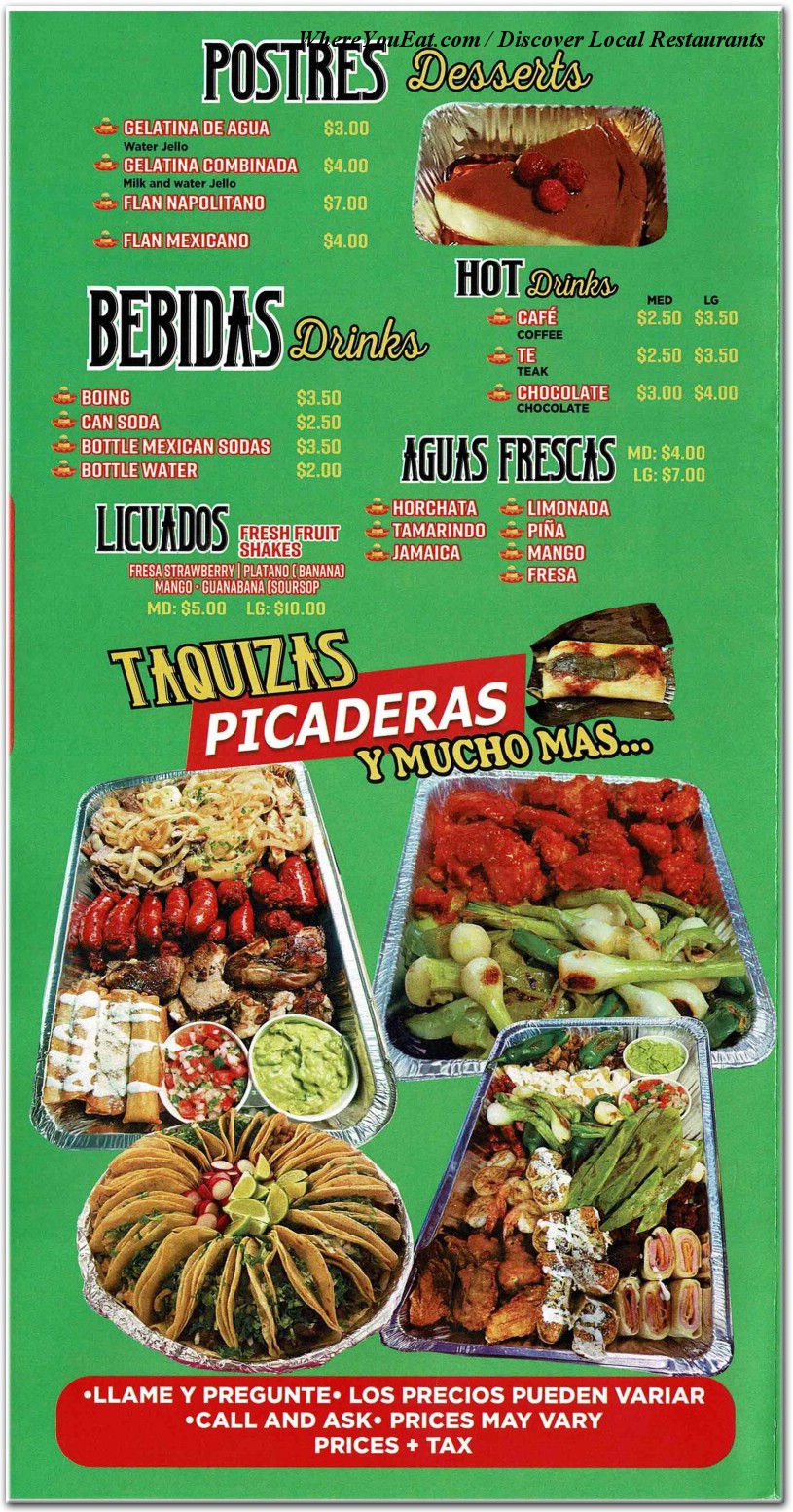 menu image