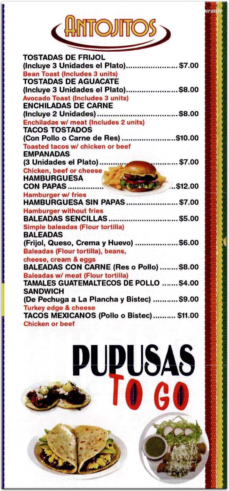 menu image