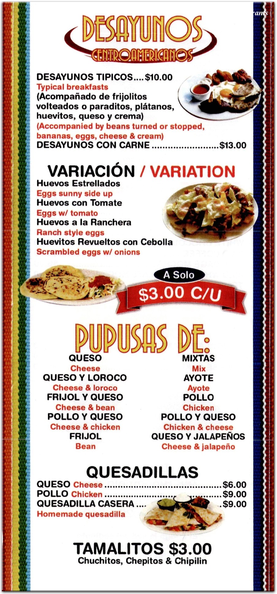 menu image