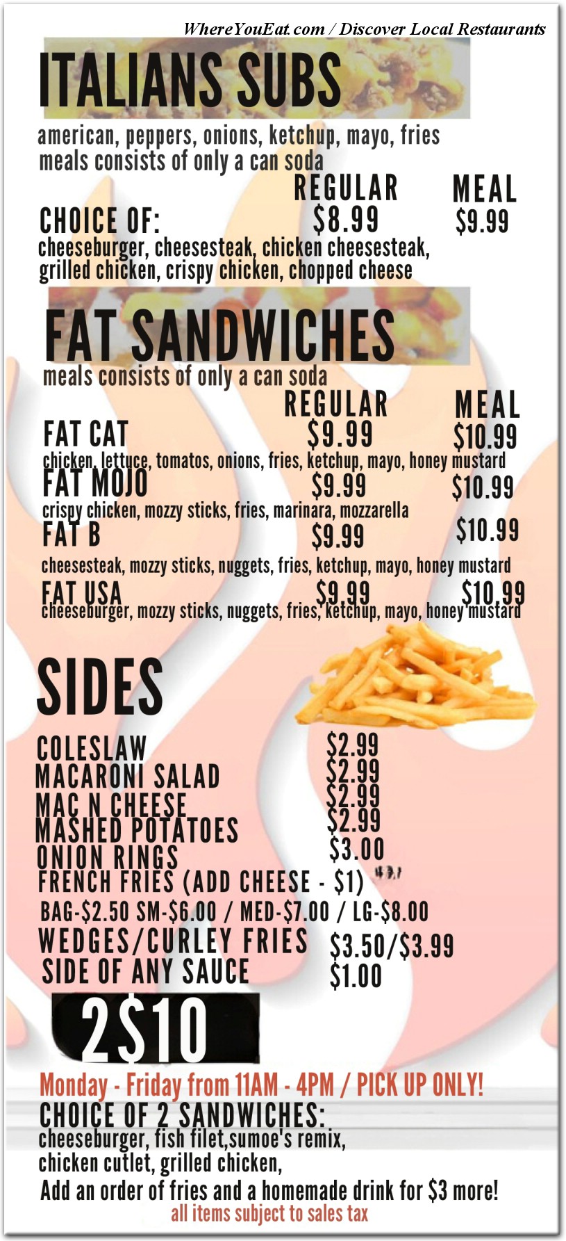 menu image