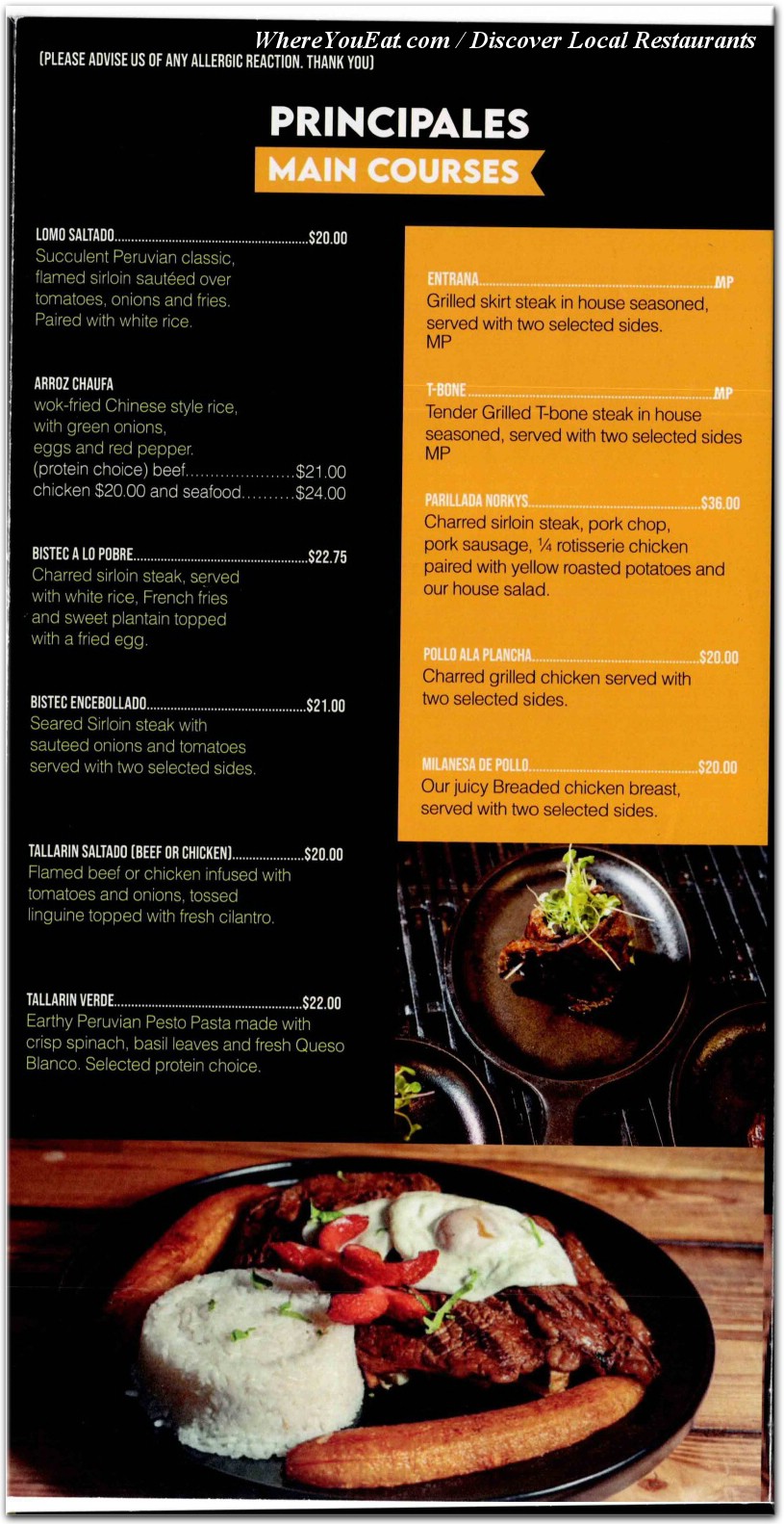 menu image