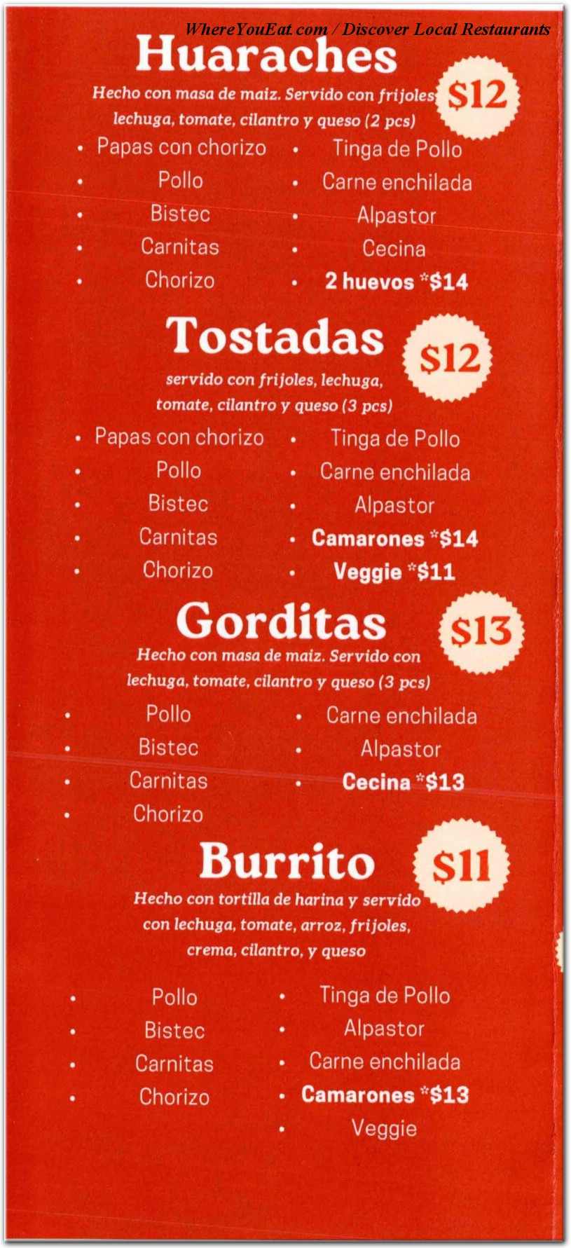 menu image