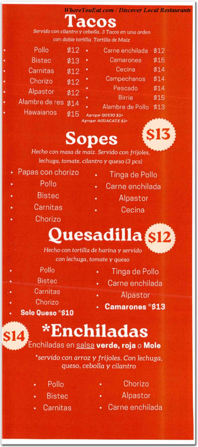 menu image