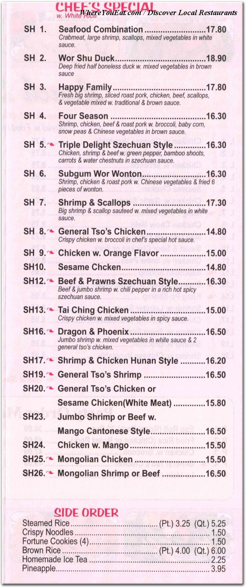 menu image