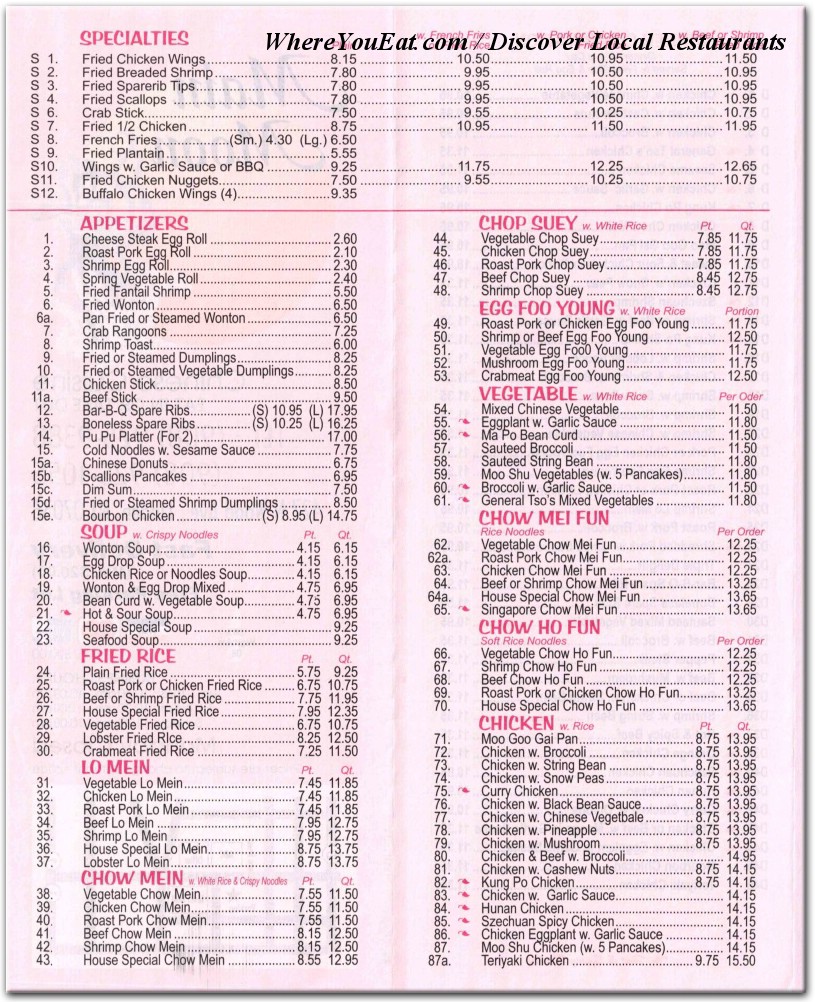 menu image