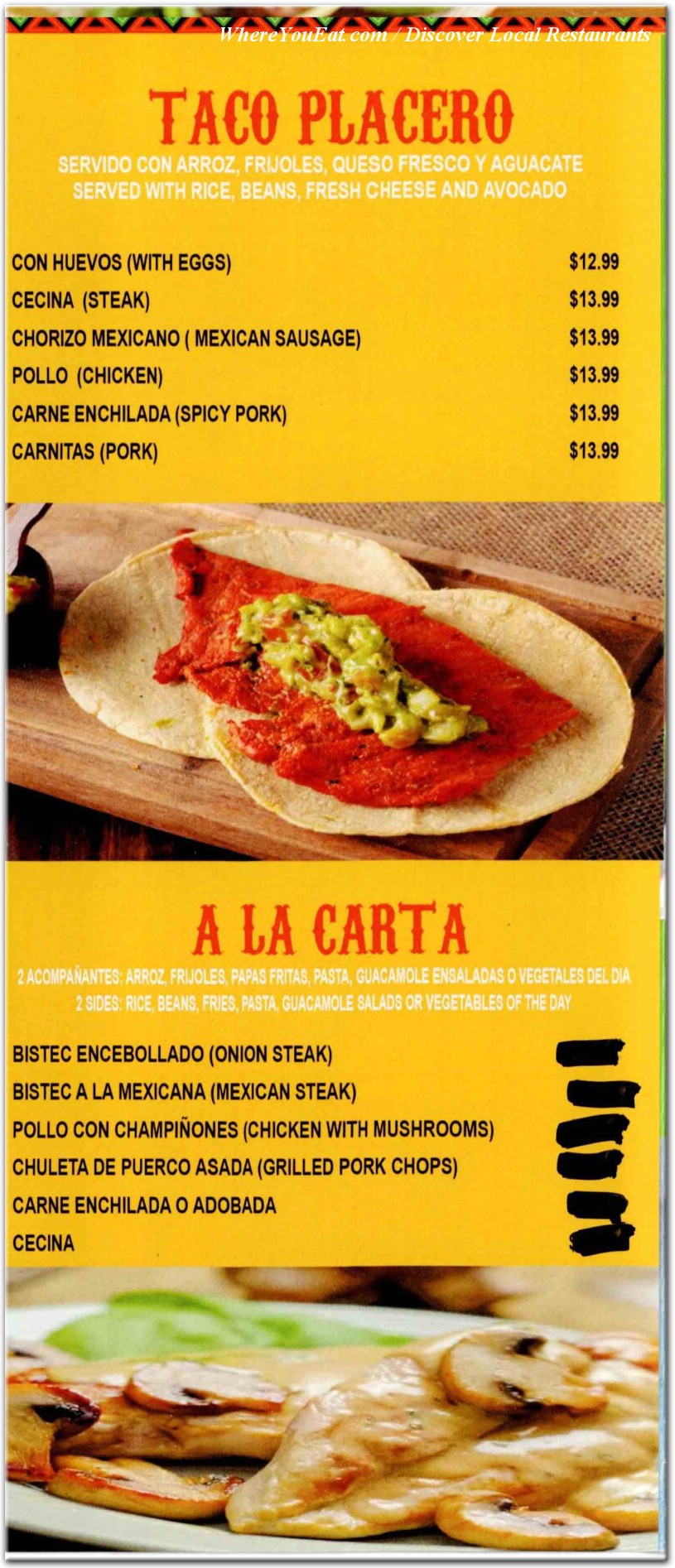 menu image