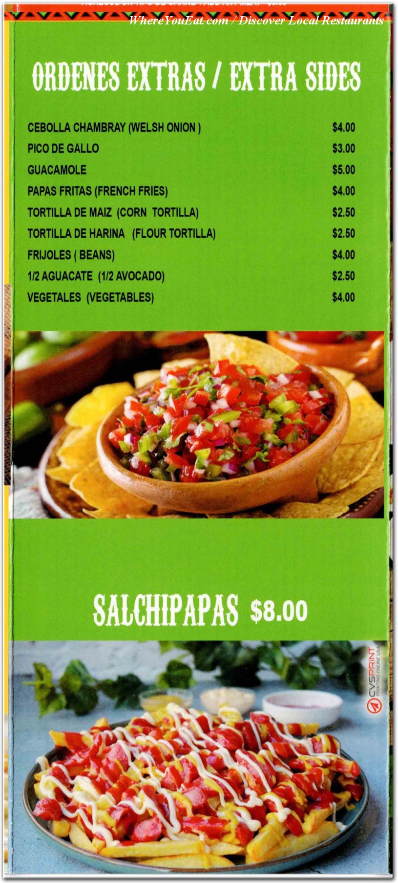 menu image