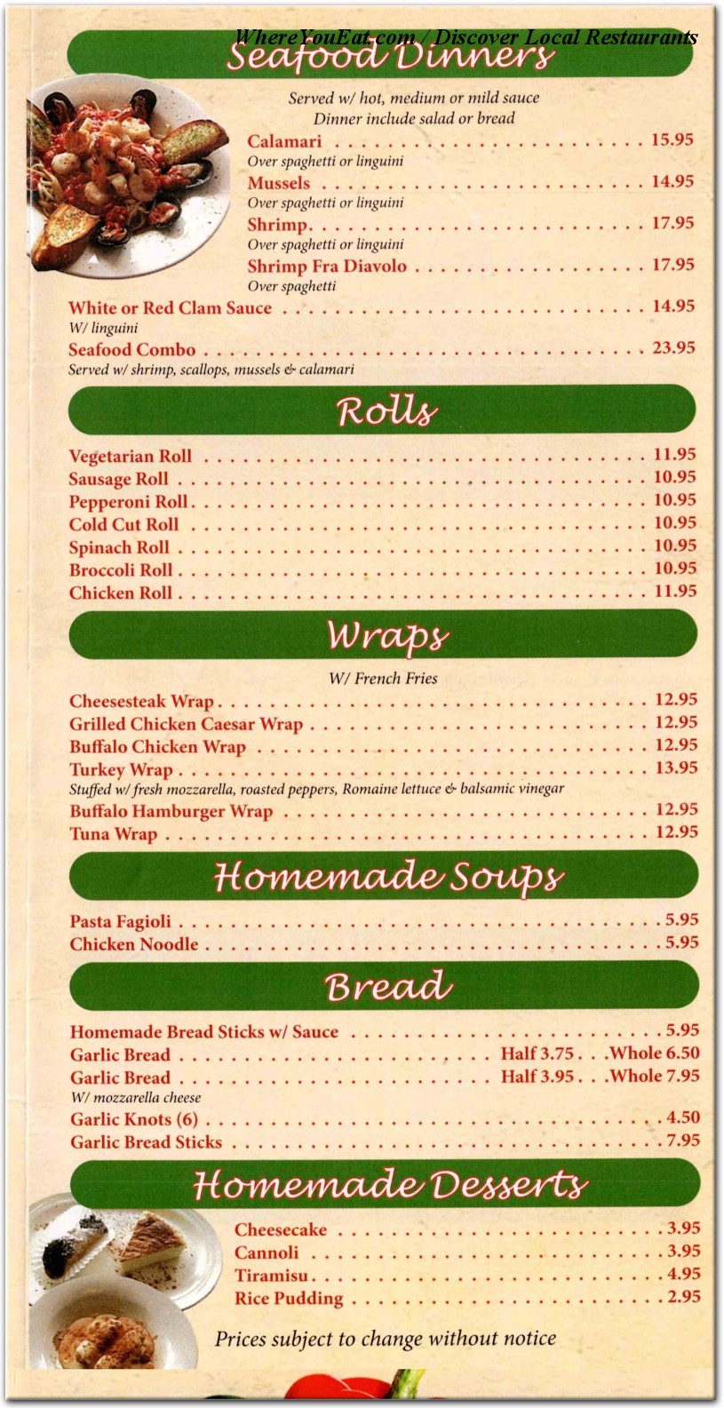 menu image
