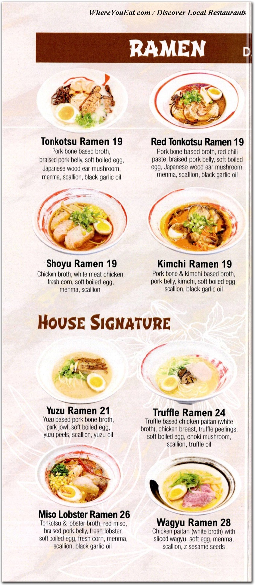 menu image