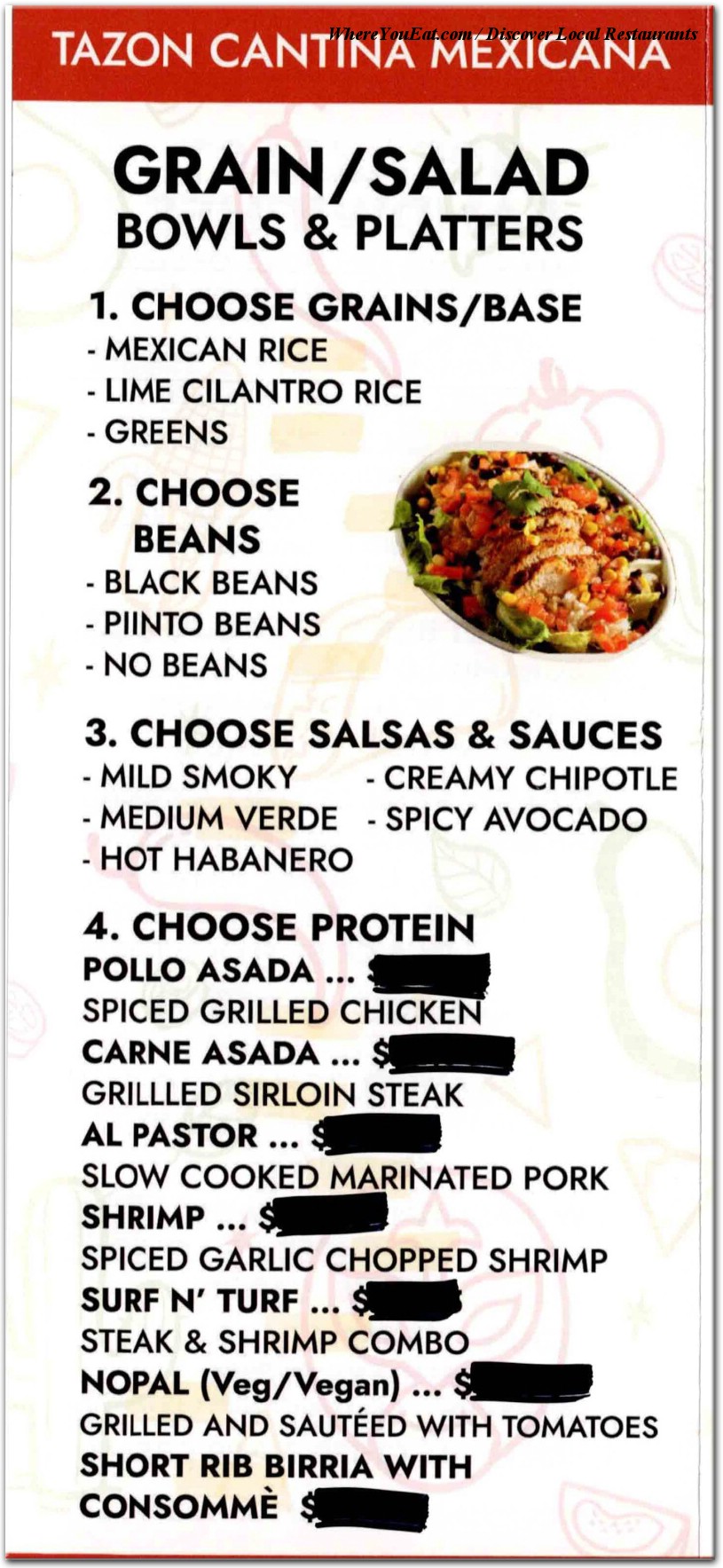 menu image
