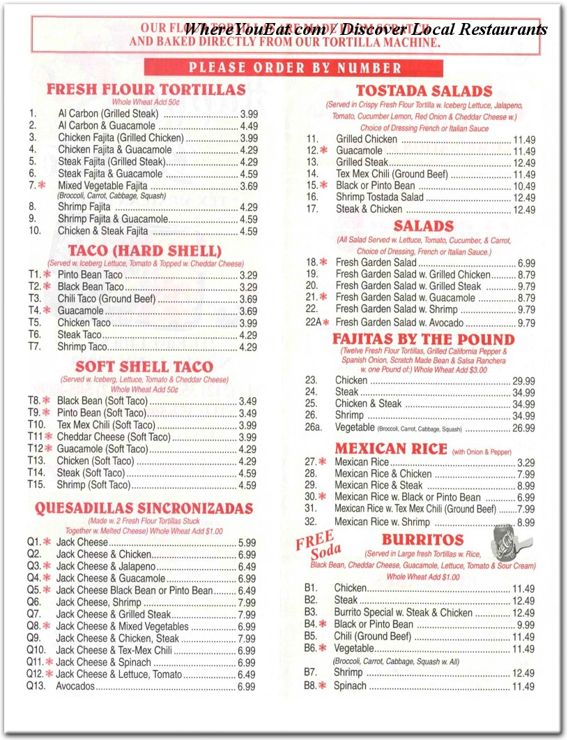 menu image