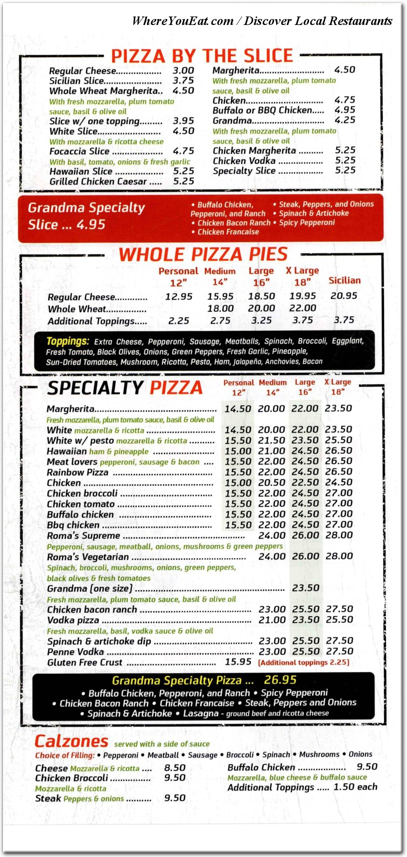 menu image