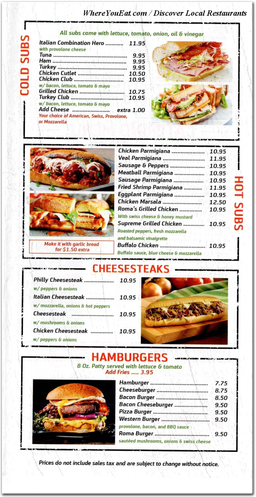 menu image