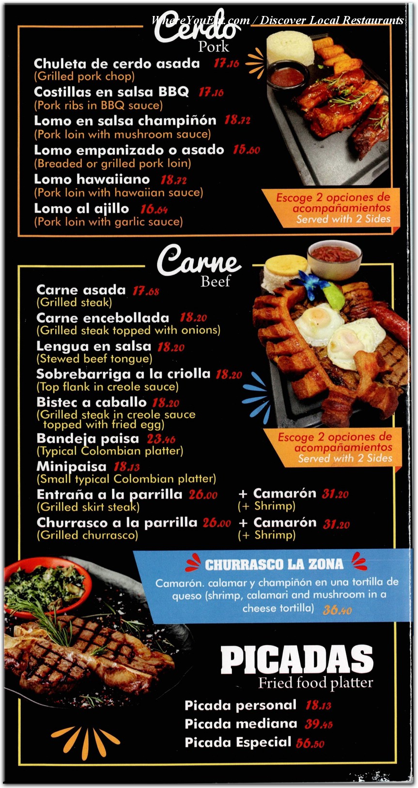 menu image