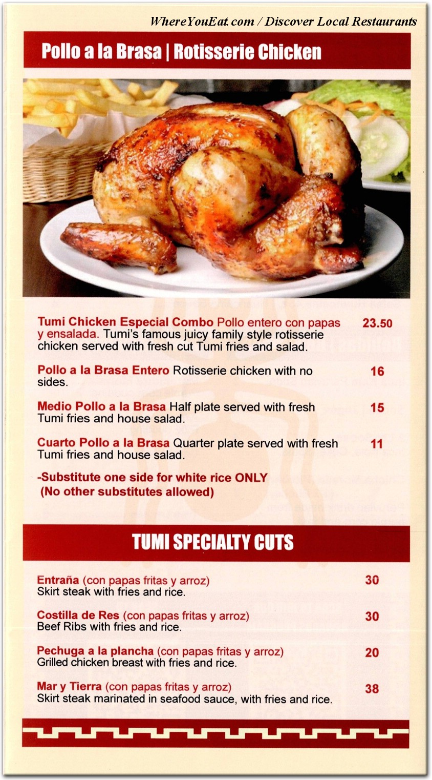 menu image