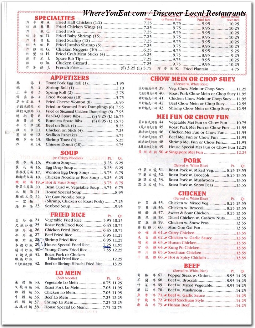 menu image