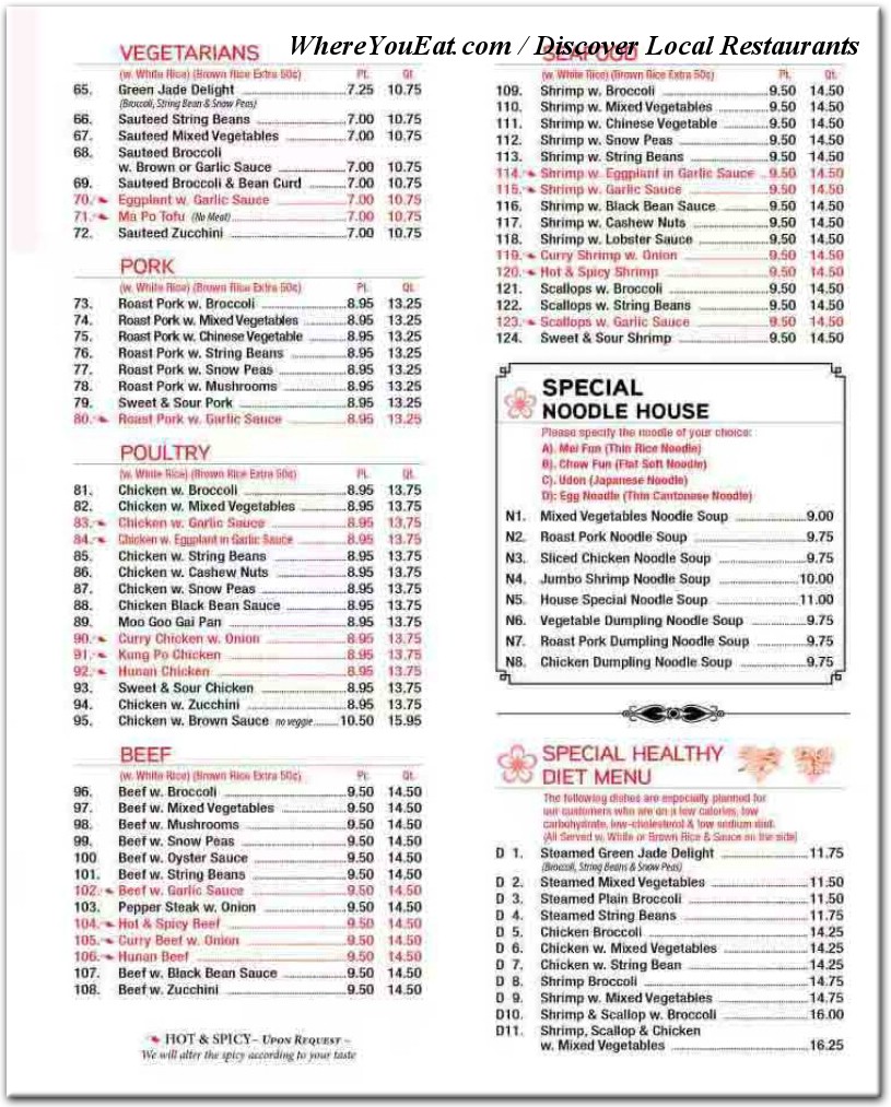menu image